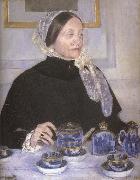 Mary Cassatt Dame prenant le the oil painting